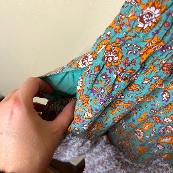 Universal Thread Ruffle Sleeve Mix Pattern Dress - Picture 3 of 4